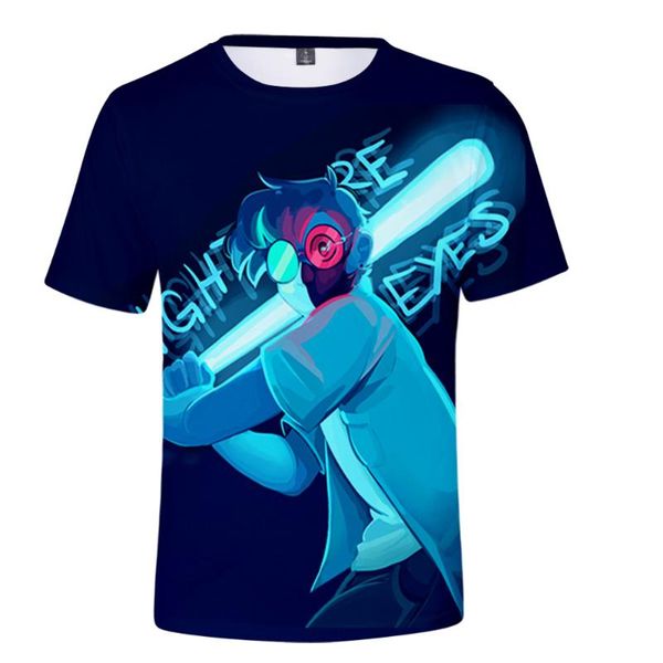 

men's t-shirts kawaii ranboo 3d print spring summer preppy men/women street clothes t-shirt streetwear anime style boys/girls/kids tees, White;black
