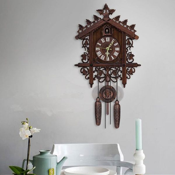 

magideal decorative wood wooden cuckoo wall clock for home decoration christmas housewarming wedding gifts clocks