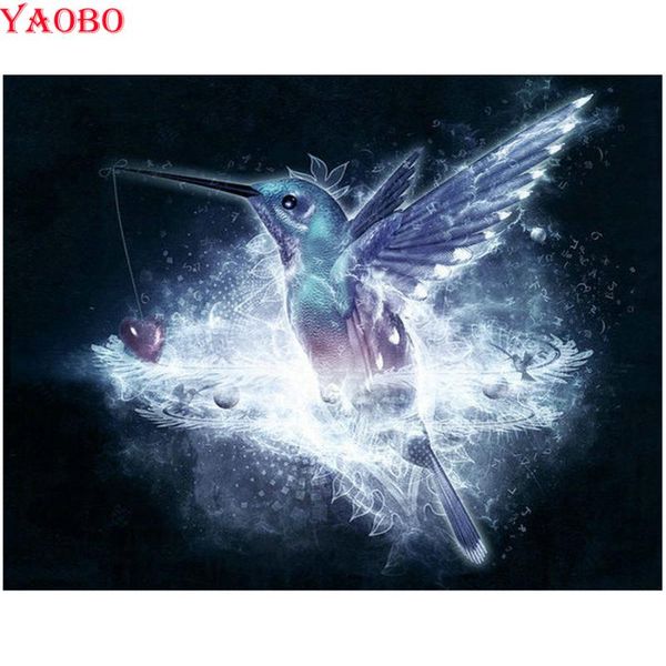 

diamond painting 3d cross stitch hummingbird embroidery full square round mosaic kit 5d diy animal pattern