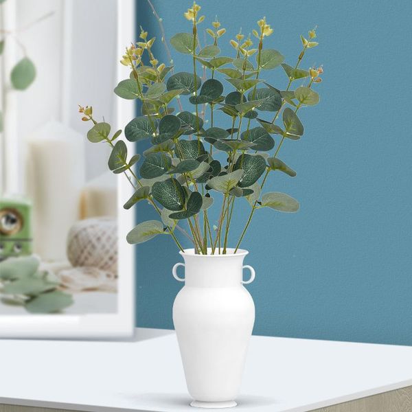 

decorative flowers & wreaths green artificial eucalyptus leaf leaves plants money fake wall wedding shooting prop home decor