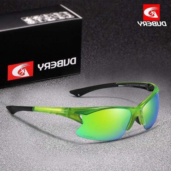 

dubery new color sunglasses polarized men fishing goggles pchromic sun glasses durable 100% uv protection coated lens, Black