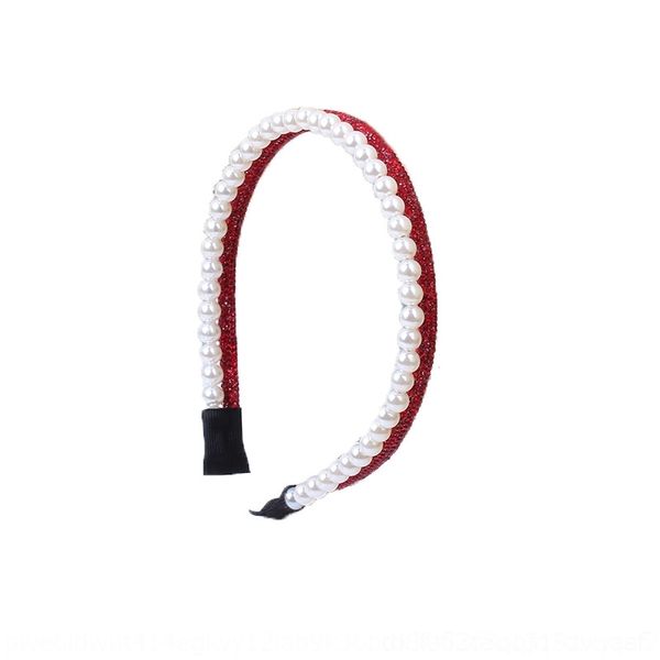 

bAP korean version ins full diamond pearl double layer fairy temperament heads simple go out versatilepearl hair band hair bandheadb, Silver