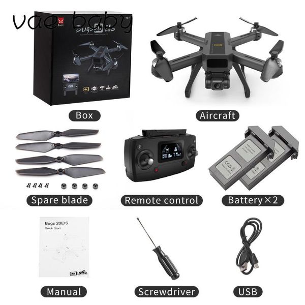 

bugs 20 b20 eis gps brushless rc drone 4k 5g fpv hd camera quadcopter foldable dron drones