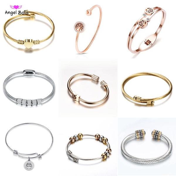 

charm bracelets high crystal quality bracelet bangles coin magnet clasp with snake chain 316l stainless steel wedding jewelry, Golden;silver