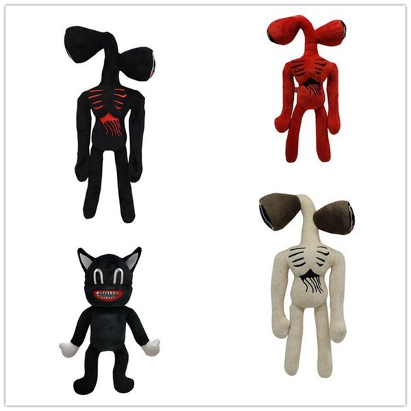 

new siren head plush toy black and white red doll children christmas gift