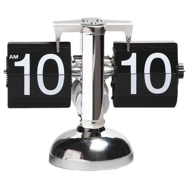 

desk & table clocks automatic page turning clock small balance living room retro creative one-legged personality art