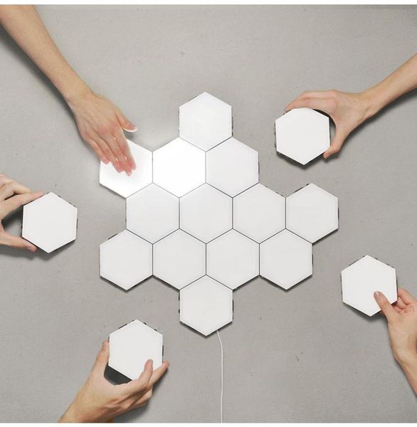 

wall lamp uk modular led touch quantum honeycomb assembly creative