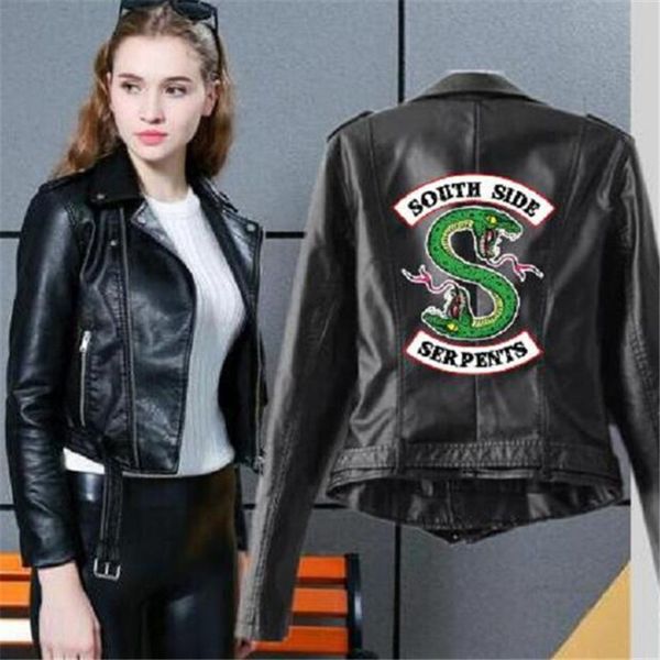 

women's leather fashion colorful black motorcycle short heguzhen leather motorcycle et, Black;brown