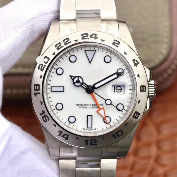 

explore automatic machine 3187 movement 42mm/40mm watch anti-scratch sapphire glass 904l steel waterproof luminous watch, Slivery;brown