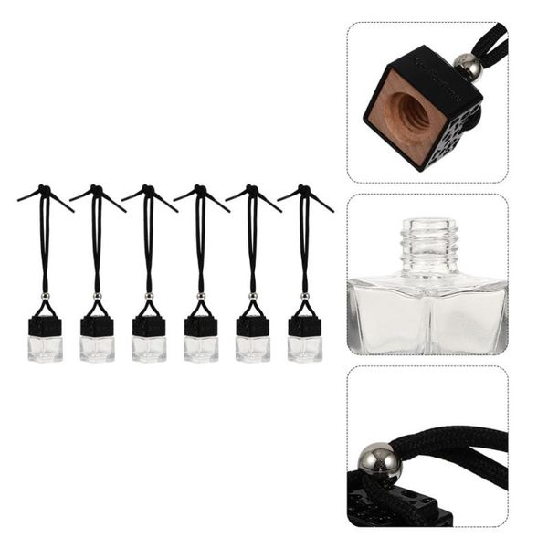 

storage bottles & jars 6 pcs automotive hanging diffuser bottle car decor