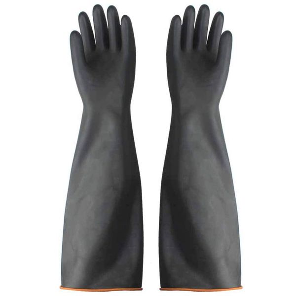 

disposable gloves rubber protective duty work gauntlets safety resist strong acid alkali and oil multiple size