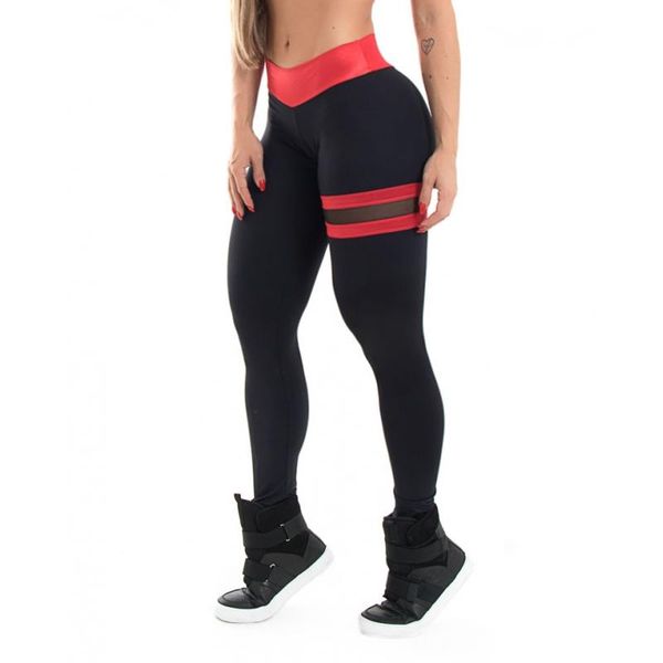 

women's leggings lzyvoo sport legging ladies push up high waist mesh stitching breathable and comfortable skin-friendly fitness pants, Black