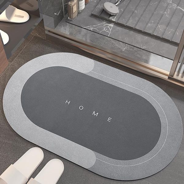 

bath mats 50*80cm super absorbent floor mat bathroom nonslip quick-drying carpet earth door non-slip