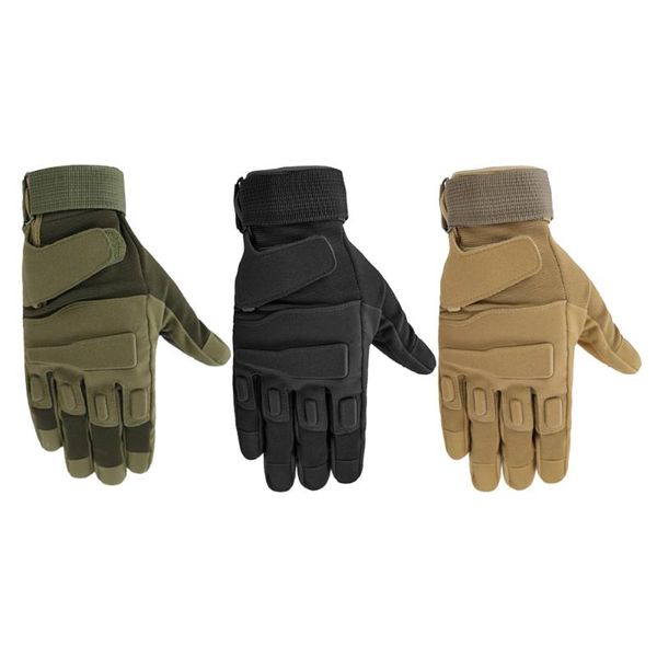 

cycling gloves thermal warm riding glove touchscreen motorcycle full finger bicycle non slip ski winter sports gloves, Black