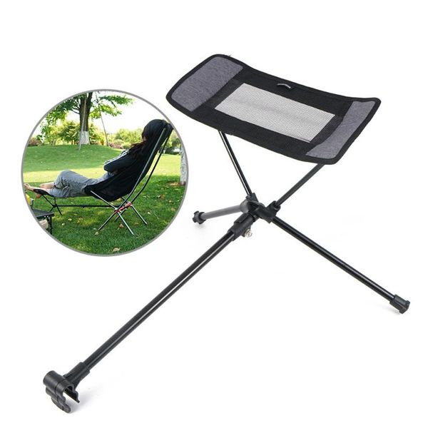 

folding chair retractable footstool for fishing portable deck extension leg stool moon set camping equipment accessories