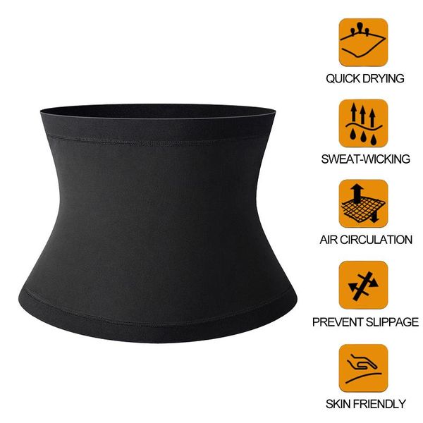 

women fitness waistband sport corset abdomen belt ergonomic comfortable waist protection yoga sauna support, Black;gray