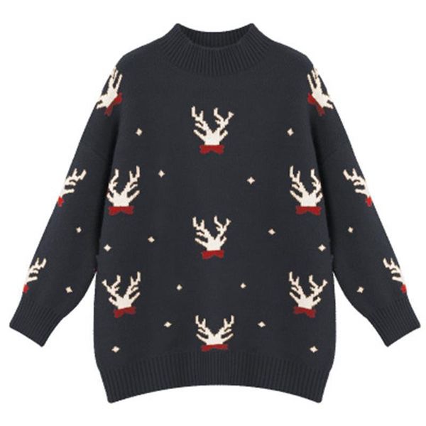 

winter sweaters and pullovers warm christmas sweater lady knitted female jumper, White;black