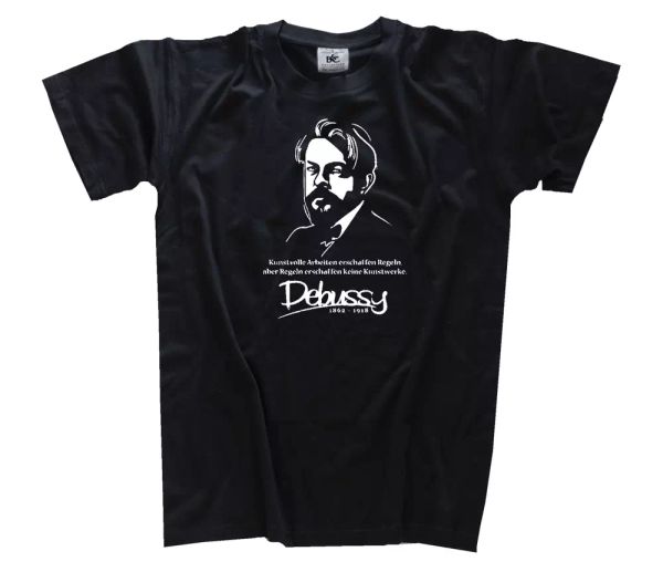 

achille-claude debussy-composer t-shirt s-xxxl, White;black