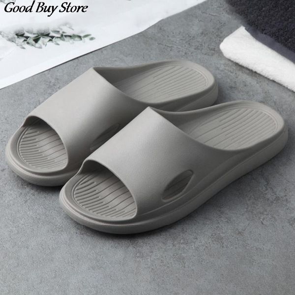 

slippers shower men slides bathroom bath indoor couples soft bottom sandals flat shoes flip flops home house slipper, Black