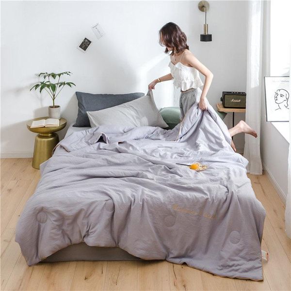 

comforters & sets thin quilt for bed summer blanket air condition comforter quilting bedspread double king bedding cover throw