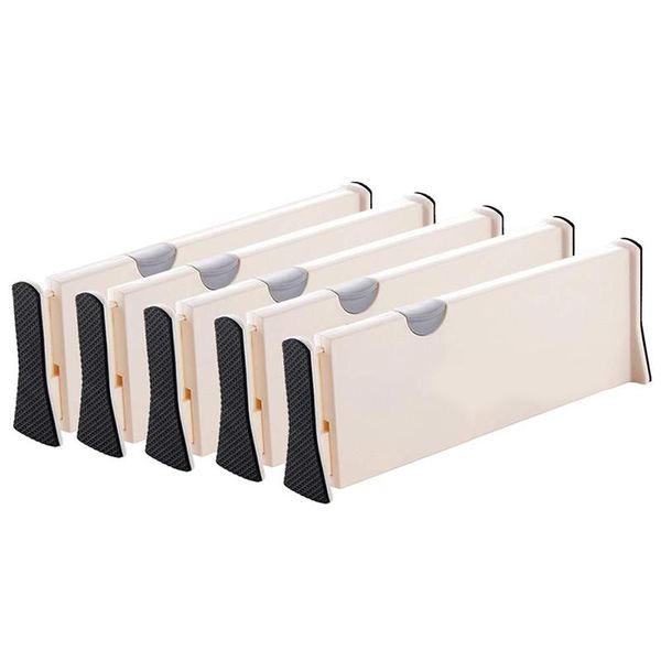 

storage drawers drawer dividers organizer 5 pack,adjustable separators 4 inch high expandable from 11-17 for bedroom,bathroom,closet,clothi