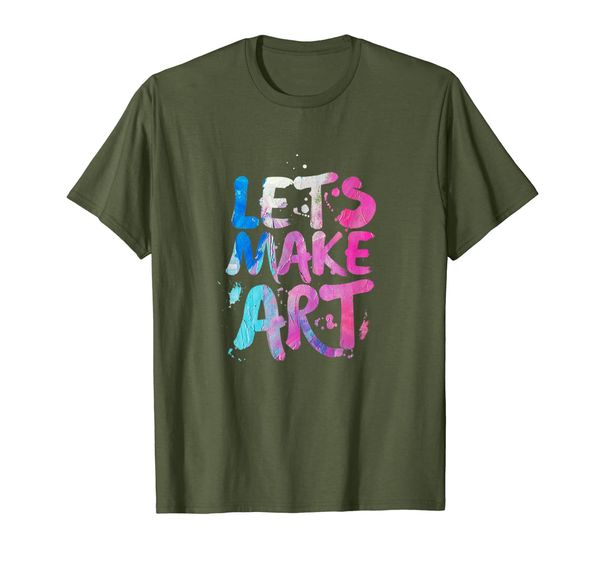 

Lets Make Art Inspiring Peace Teacher Student Art Shirt, Mainly pictures