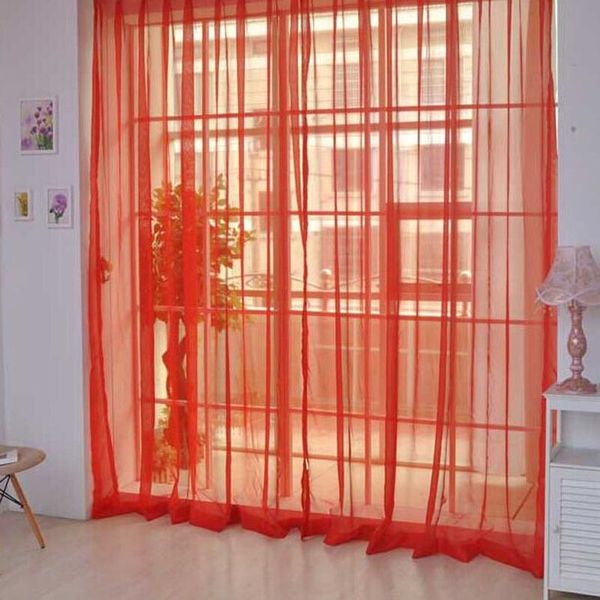 

other home decor 2 * 1m curtains tulle colorful draped panel scarf separation line