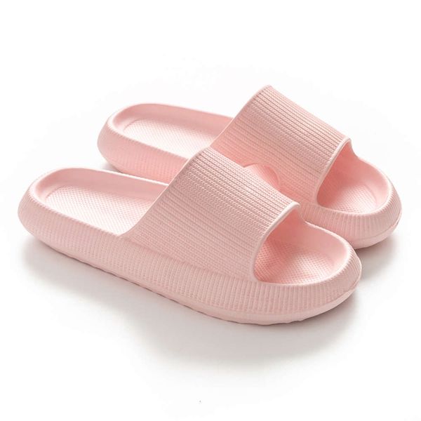 

0rq7 casual shoes beach women fat platform slippers summer eva soft zool slide sandals leisure men ladies indoor bathroom anti-slip shoes 1, Black