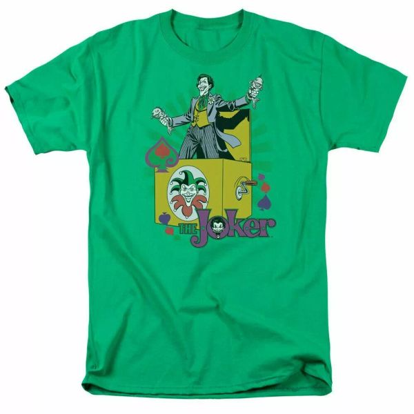

The Joker These Fish Are Loaded T Shirt Mens Licensed DC Comics Tee Kelly Green, White;black