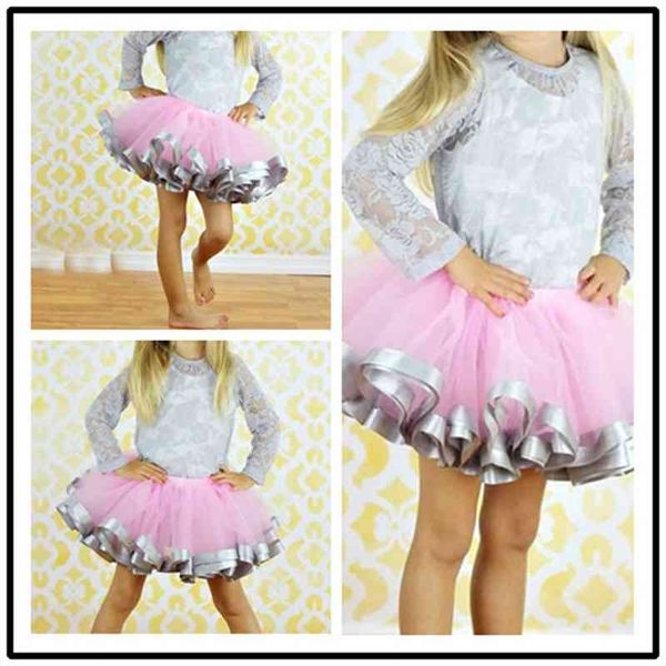 

summer fashion pink girls' ribbon skirt, princess performance children's wear, White