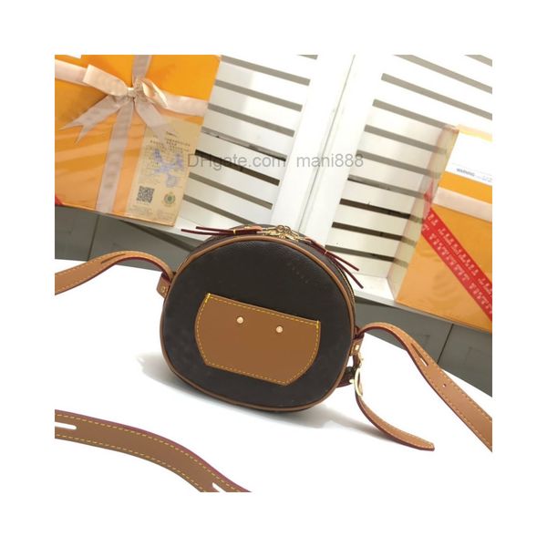 

crossbody bag women handbag purse boite chapeau shoulder bags cowhide leather trim canvas hatbox design clutch cross body zipper handbags