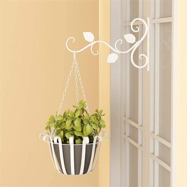 

metal plant flowerpot basket hanger wall hanging hook for garden balcony decor self-adhesive tools planters & pots