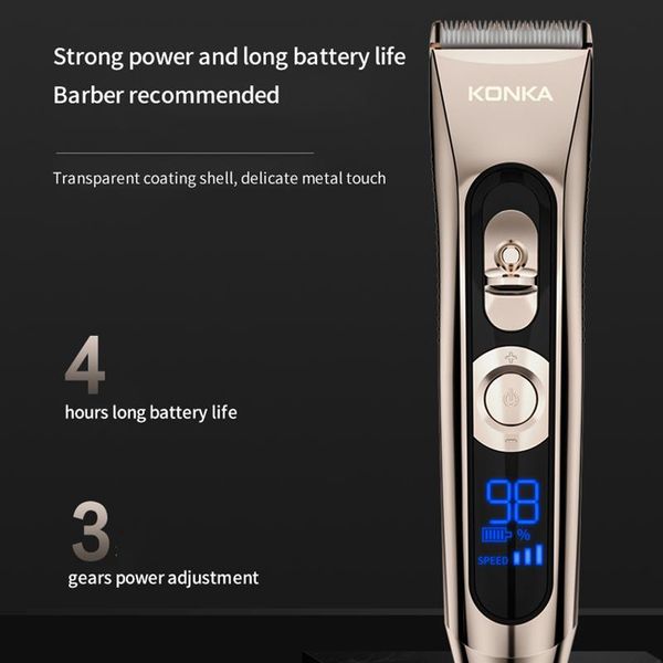 

multifunctional hair clipper professional trimmer electric cutting machine 3 gear adjustable ipx7 water proof clippers