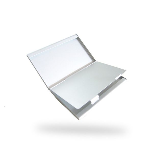 

files card holder aluminum metal business high grade double-layer case n027-ams /