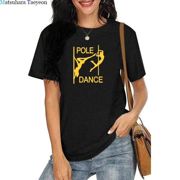 

pole dance graphic funny casual shirts for women cotton short t shirt fashion comfortable clothes harajuku tshirt women's t-shirt, White