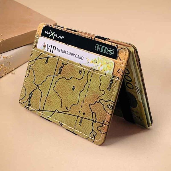 

map series pu wallet creative magic trend wallets, Red;black