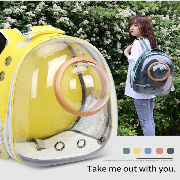 

cat carriers,crates & houses pet backpack fashion breathable transparent carrier bag for puppy portable dog