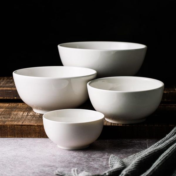 

bowls super large soup bowl noodle restaurant special ceramic pure white european domestic malatang big is not small