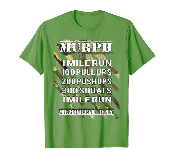 

murph challenge tshirt 2019 memorial day wod workout gear, White;black