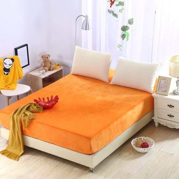 

sheets & sets crystal velvet fitted sheet 25cm deep bed no slipping 360 degree elastic band soild color single double bedding grey royal
