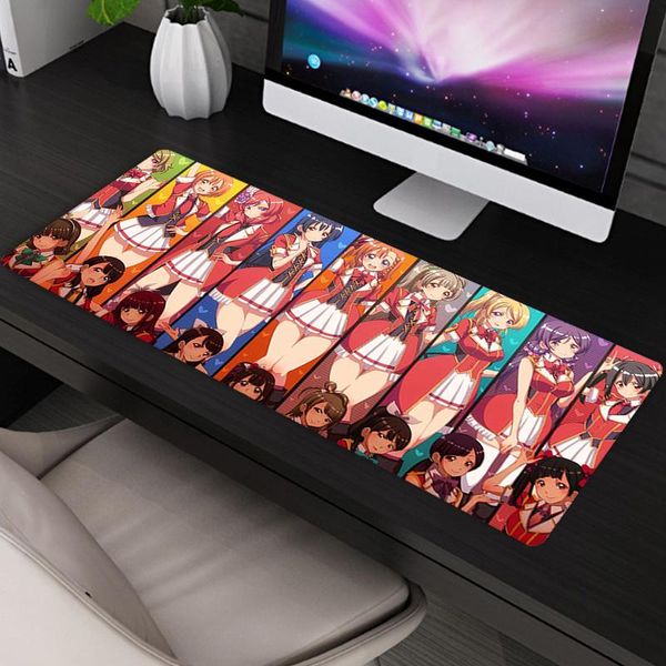 

mouse pads & wrist rests anime love live portable large gaming mousepad gamer waterproof pu leather suede desk mat computer keyboard table c