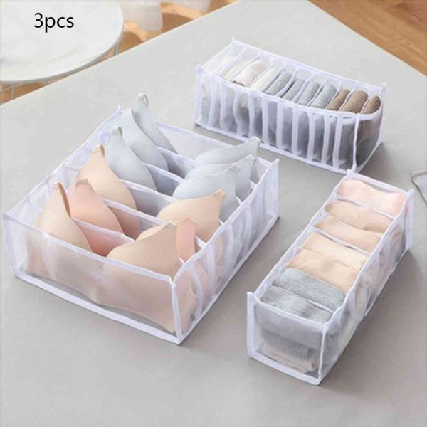 

6 7 11 Grids Dormitory Cosmetic Bag Closet Organizer For Socks Home Separated Underwear Storage Box Bra Foldable Drawer