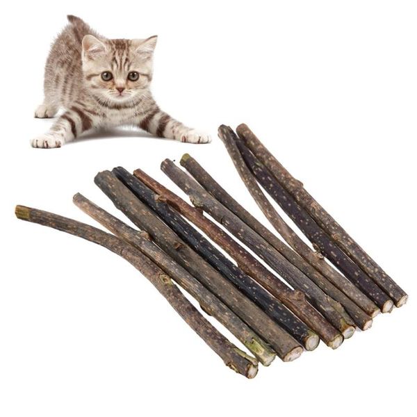 

10/15/20pcs cat catnip pure natural toothpaste stick sticks cleaning teeth pet molar rod toys