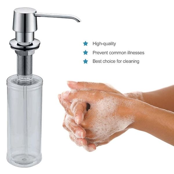 

320ml kitchen sink soap dispenser copper manual press pump liquid under shampoo bottle