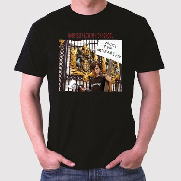 

New Morissey Low In High School Logo Men's Black T-Shirt Size S to 3XL, White;black