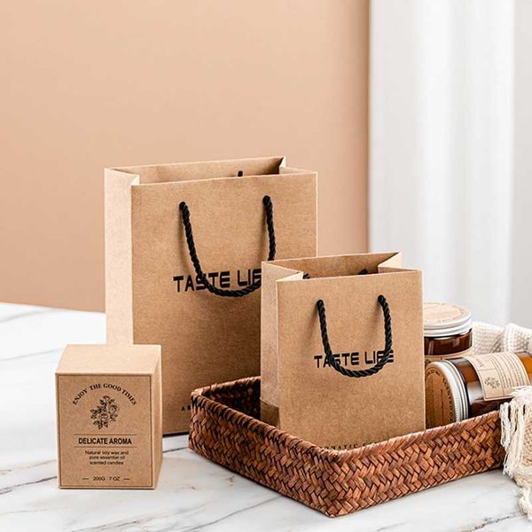 

gift wrap high-end candle packing box scented bag set jar wedding party custom