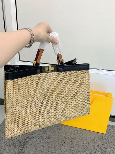 

high-end designer beach bag mother's days wallet summer large straw letter valentine's day wovenlarge bags for women capacity fash