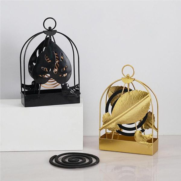 

fragrance lamps incense rack hanging design decorative iron stylish butterfly pattern mosquito coil holder for living room home decoration