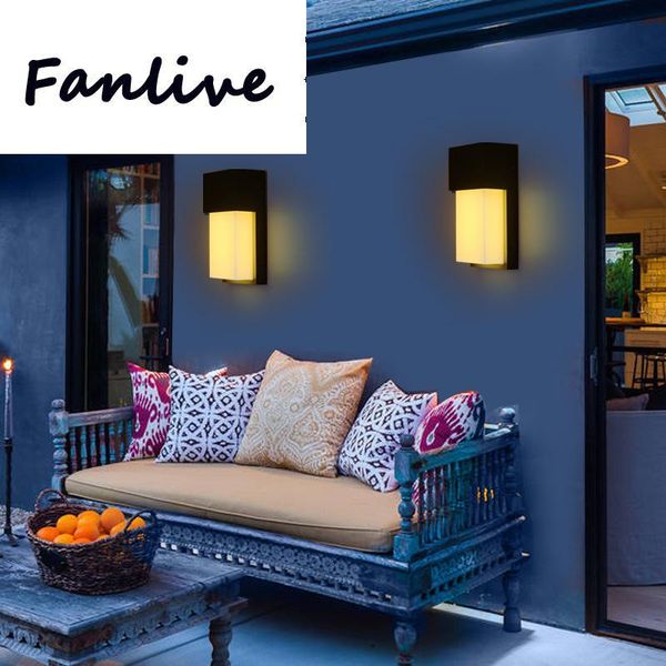 

10pc 10w porch led waterproof wall for corridor balcony villa courtyard aisle lamp outdoor lighting 85-265v lamps