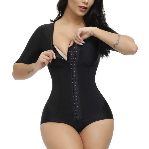 

women's shapers integrated bodyshaper slimming bodysuit lace pattern one-piece body shaper with zipper, Black;white